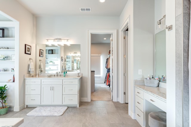 bathroom featuring vanity