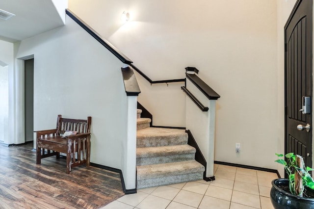 view of tiled foyer