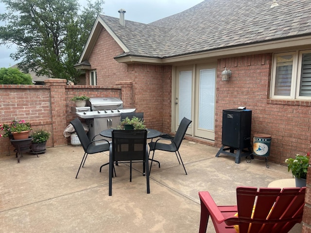 view of patio / terrace with area for grilling