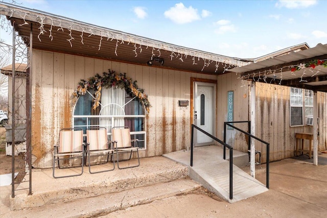 view of exterior entry