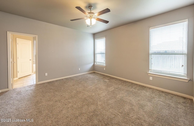 5234 Jarvis St, Lubbock, TX 79416 - unfurnished room with ceiling fan and light carpet