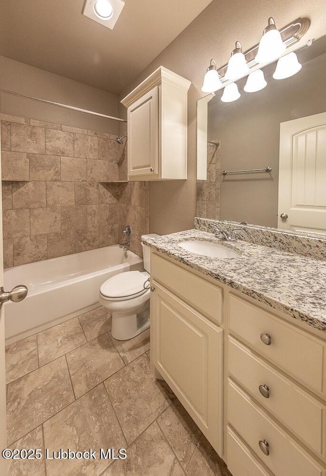 5234 Jarvis St, Lubbock, TX 79416 - bathroom featuring vanity and shower / bath combination