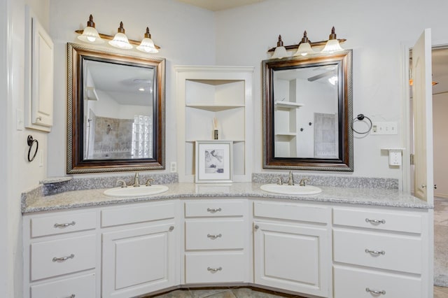 bathroom featuring vanity