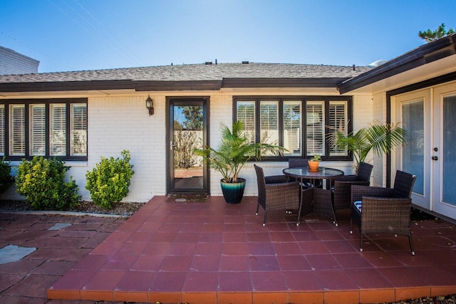 exterior space with a patio