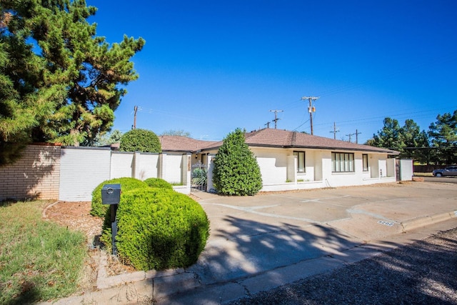 view of ranch-style house