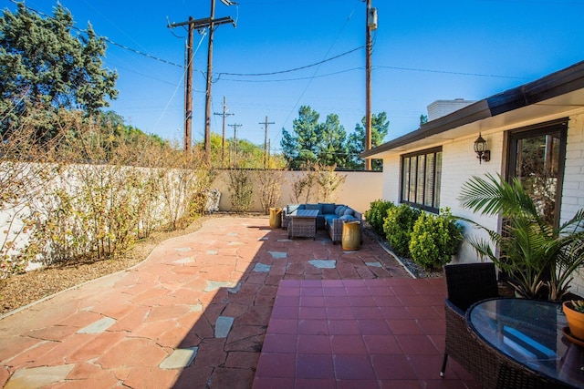 view of patio / terrace featuring outdoor lounge area