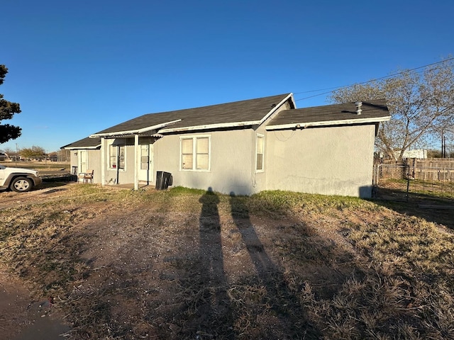 view of back of property