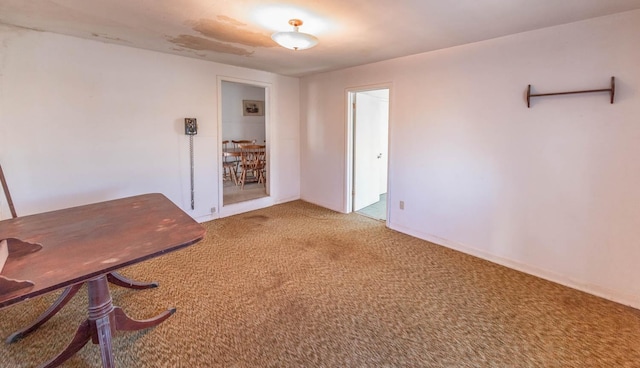 unfurnished office featuring carpet floors