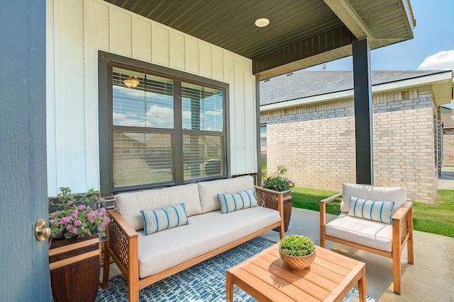 view of patio / terrace with outdoor lounge area