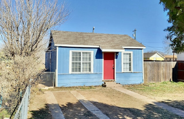 view of bungalow-style home