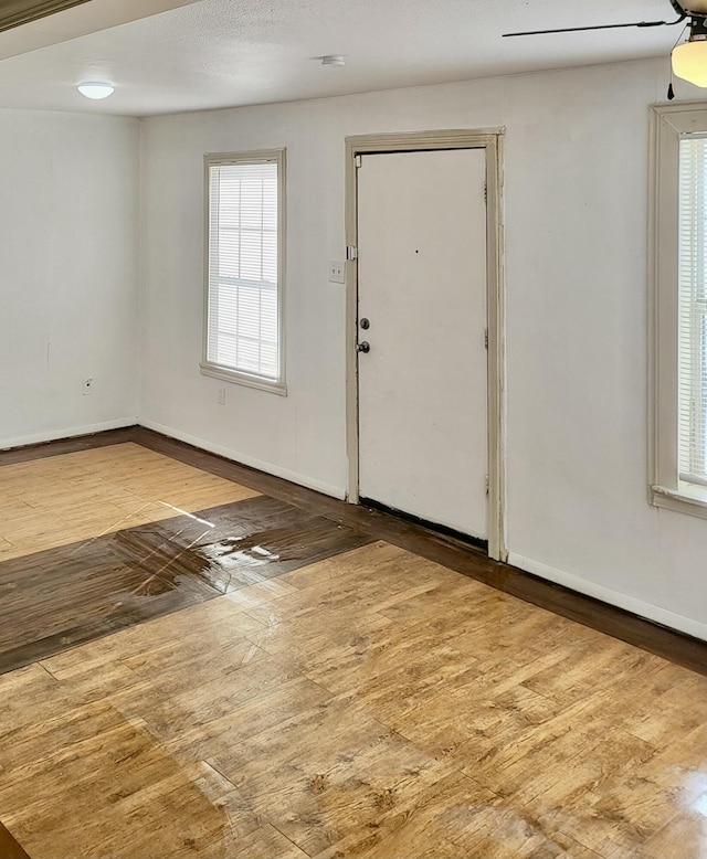 entryway featuring light wood-type flooring