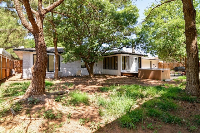 2911 US Highway 385, Littlefield, TX 79339 - back of property with a hot tub