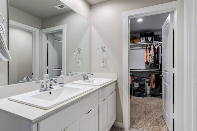 bathroom featuring vanity