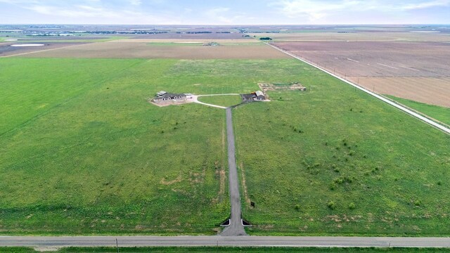 drone / aerial view featuring a rural view