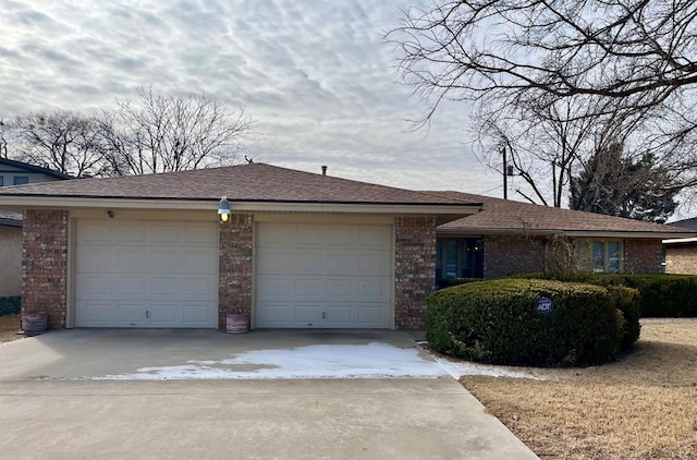 ranch-style house with a garage