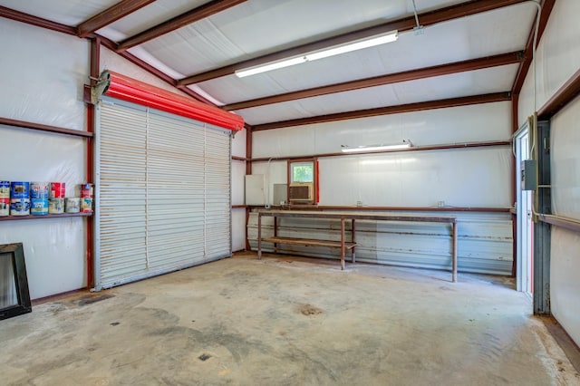 garage featuring cooling unit