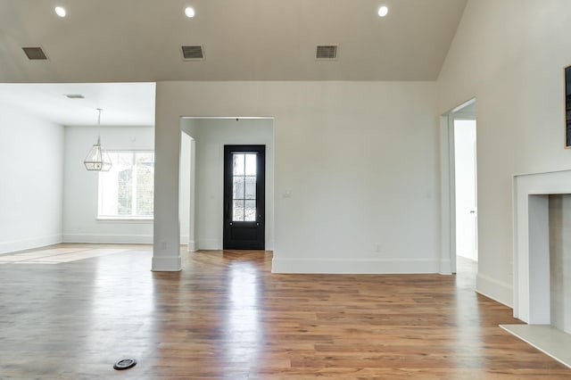 interior space featuring hardwood / wood-style floors