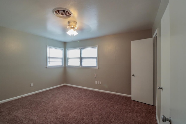 view of carpeted empty room