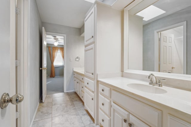 bathroom with vanity