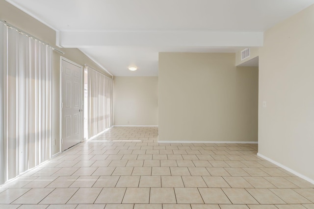 view of tiled empty room