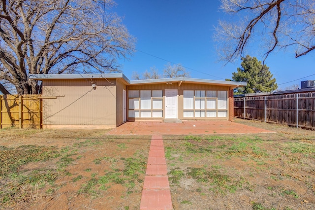 view of rear view of property