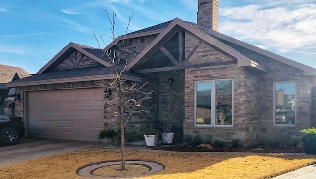 view of front of home featuring a garage