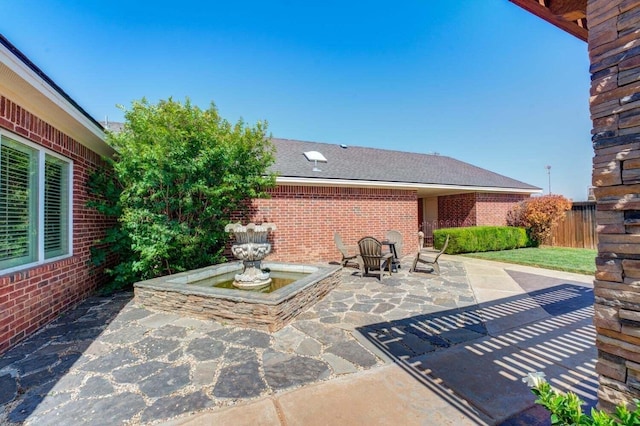 1403 10th St, Shallowater, TX 79363 - view of patio / terrace