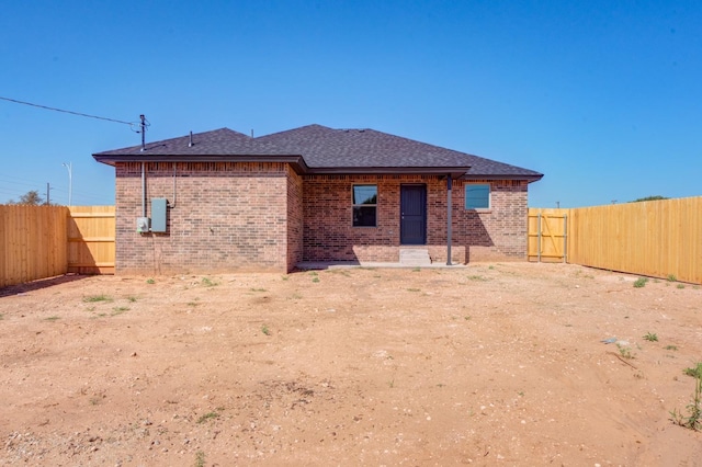 view of rear view of property