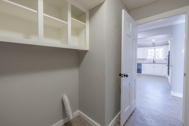 interior space with wood-type flooring