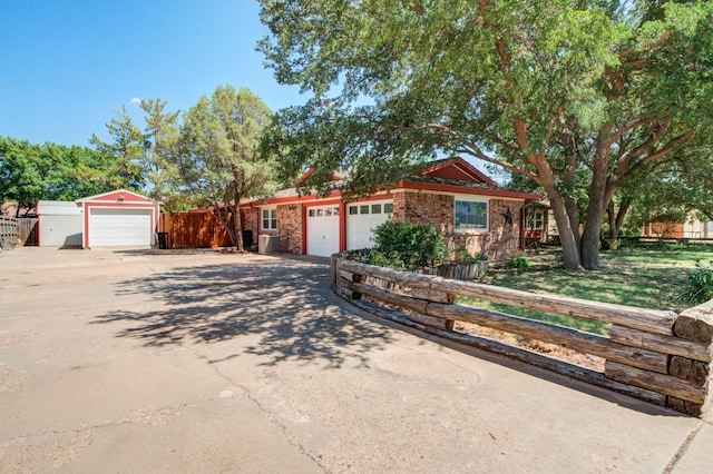 view of front of house featuring a garage