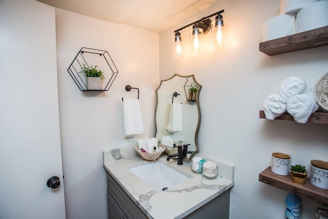 bathroom featuring vanity