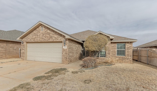 ranch-style house with a garage