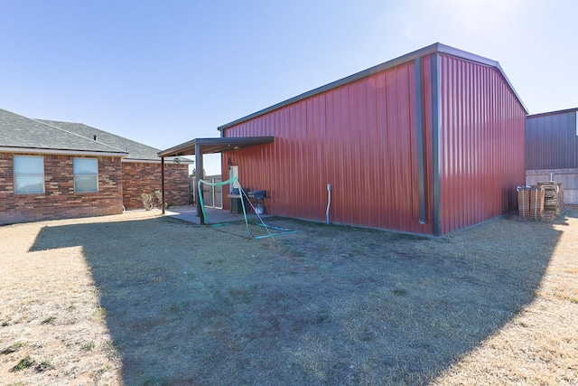 view of outdoor structure