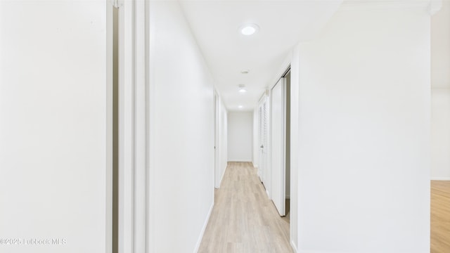 3811 42nd St, Lubbock, TX 79413 - corridor with light wood-type flooring and recessed lighting
