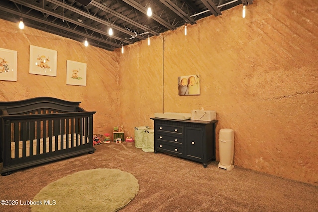 743 Co Rd, M, Tahoka, TX 79373 - bedroom with carpet floors and a nursery area