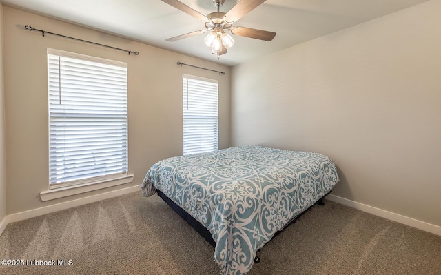 3301 Venita Ave, Lubbock, TX 79407 - carpeted bedroom featuring baseboards and ceiling fan