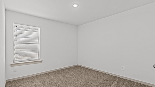 unfurnished room with carpet