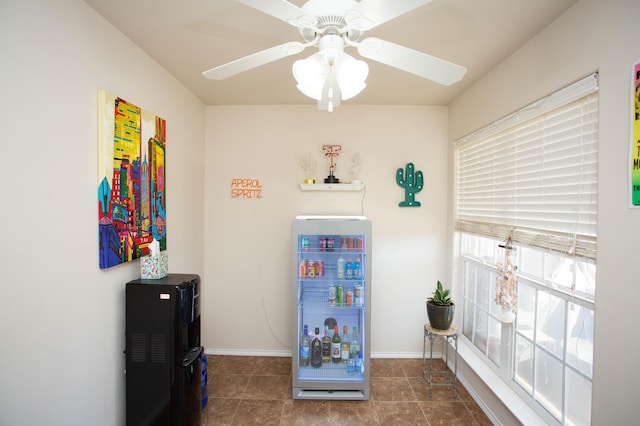 3602 Pontiac Ave, Lubbock, TX 79407 - interior space featuring baseboards and ceiling fan