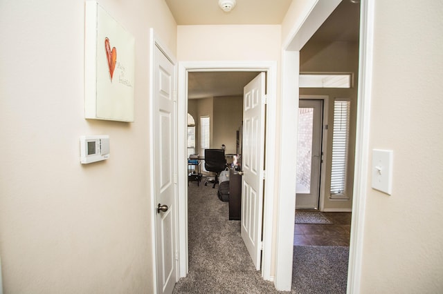 3602 Pontiac Ave, Lubbock, TX 79407 - hall featuring dark carpet