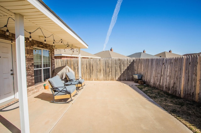 3602 Pontiac Ave, Lubbock, TX 79407 - view of patio / terrace with a fenced backyard
