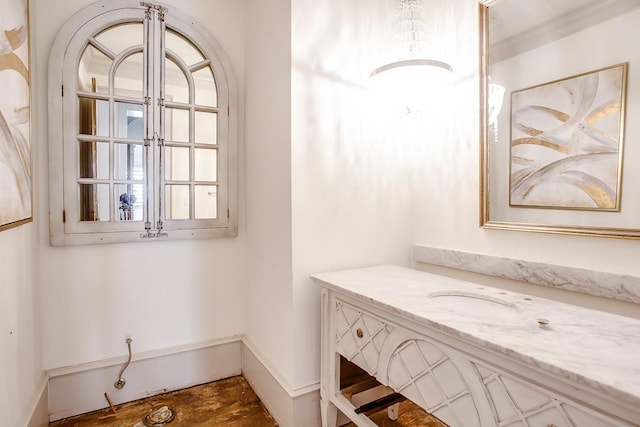 bathroom featuring vanity