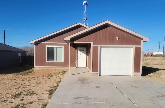 ranch-style house with a garage