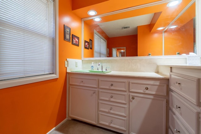 bathroom with vanity