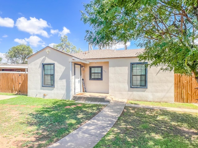 1502 30th St, Lubbock, TX 79411 - view of front of house featuring stucco siding and a shingled roof