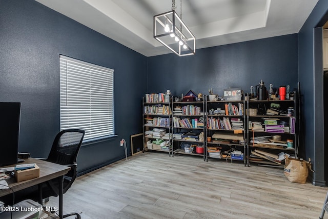 12010 N Crk 1500, Shallowater, TX 79363 - office space featuring wood finished floors and a raised ceiling