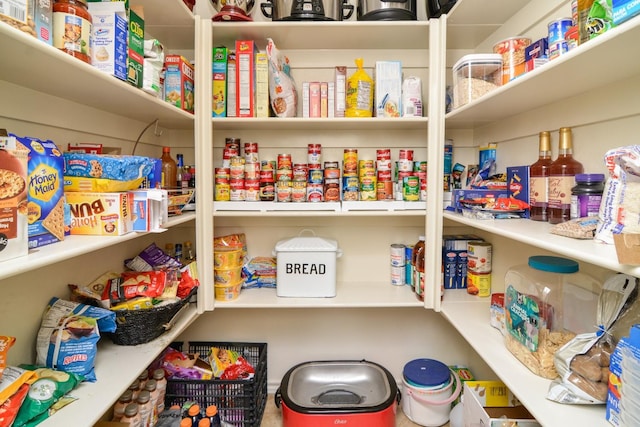 view of pantry