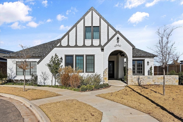 view of english style home