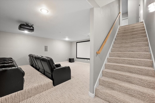 8405 E County Rd 6100, Idalou, TX 79329 - home theater room featuring carpet floors and baseboards