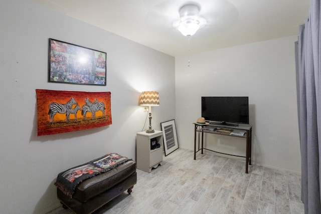 interior space featuring light hardwood / wood-style floors