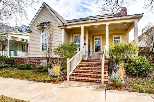 bungalow with a porch